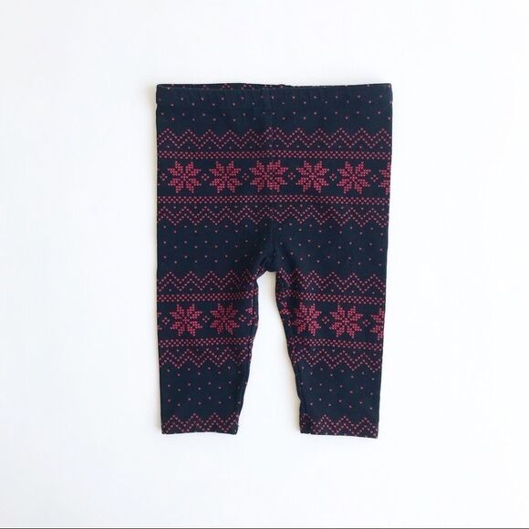 Ralph Lauren snow flake leggings EUC 6 months - Picture 1 of 2